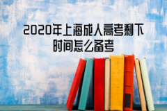 2020年上海成人高考剩下时间怎么备考？