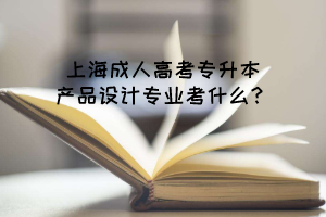 上海成人高考专升本产品设计考什么