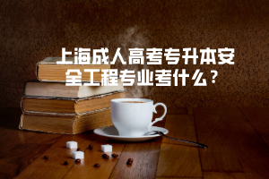 上海成人高考专升本安全工程专业考什么？