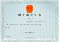 2020年上海成人高考学士学位证书样本