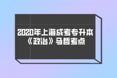 2020年上海成考专升本《政治》马哲考点(6)