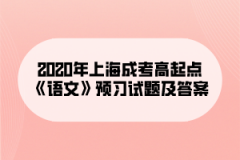 2020年上海成考高起点《语文》预习试题及答案（8）