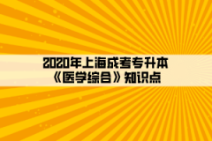 2020年上海成考专升本《医学综合》知识点(11)