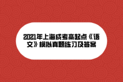 2021年上海成考高起点《语文》模拟真题练习及答案(16)
