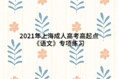2021年上海成人高考高起点《语文》专项练习：词语