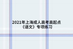 2021年上海成人高考高起点《语文》专项练习：字形