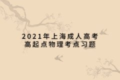 2021年上海成人高考高起点物理考点习题：原子物理