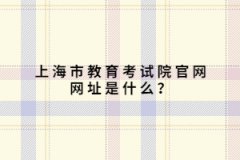 上海市教育考试院官网网址是什么？